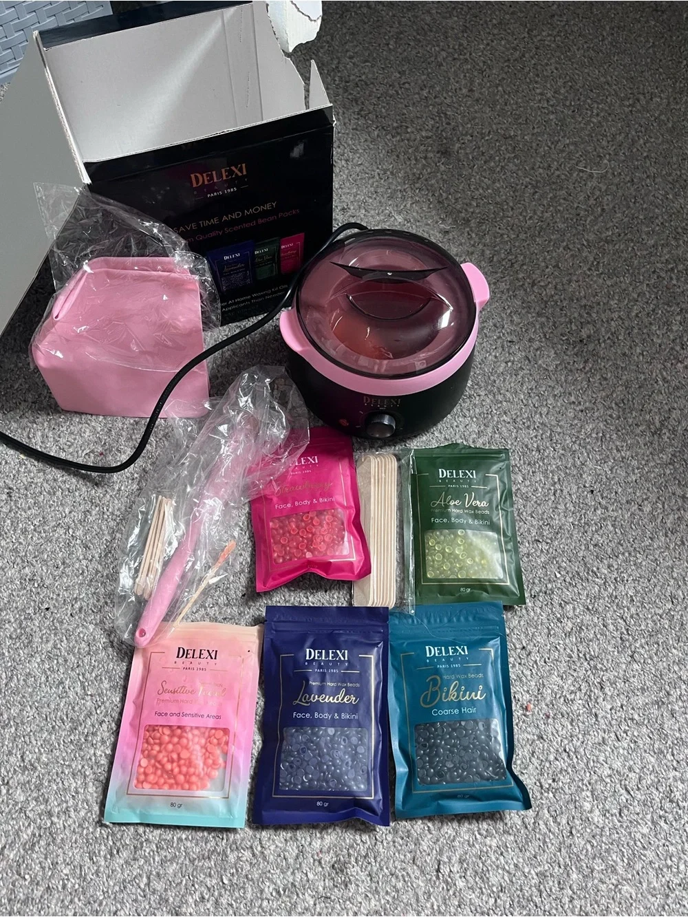 Pink & Black Wax Warmer for Home Hair Removal